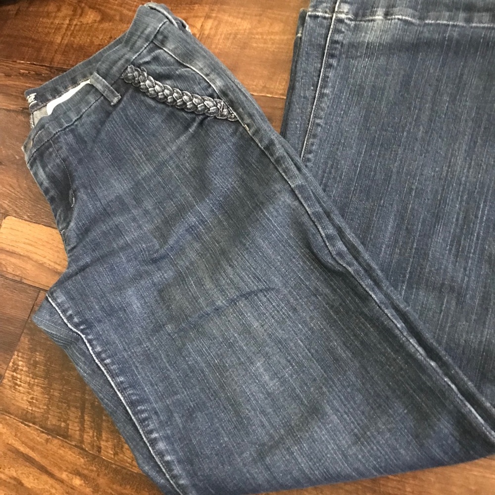 Old navy blue jeans
